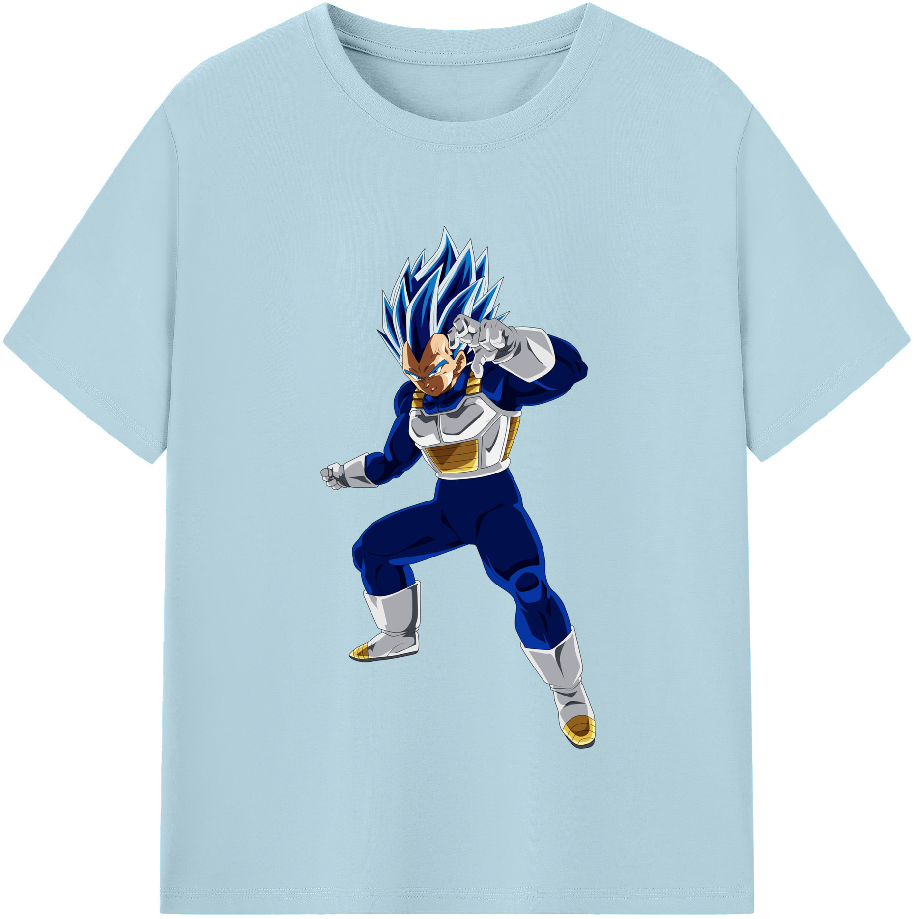 （画像用） ドラゴンボール ベジータ四世（Bejīta Yonsei）DRAGON BALL Vegeta IV 綿100％半袖Tシャツ（フロントプリント）